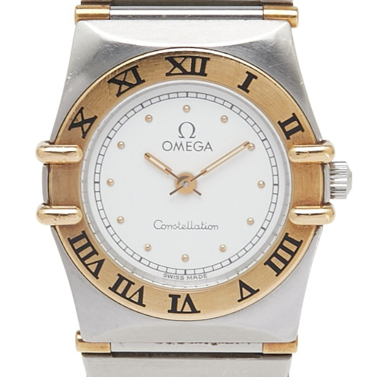 Pre-Owned Omega Constellation Watch, Quartz, White Dial, Stainless Steel, Plated, Women's, OMEGA