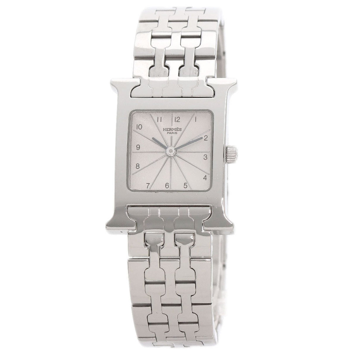 Montre Hermes HH1.210 H d'occasion en acier inoxydable pour femme. 