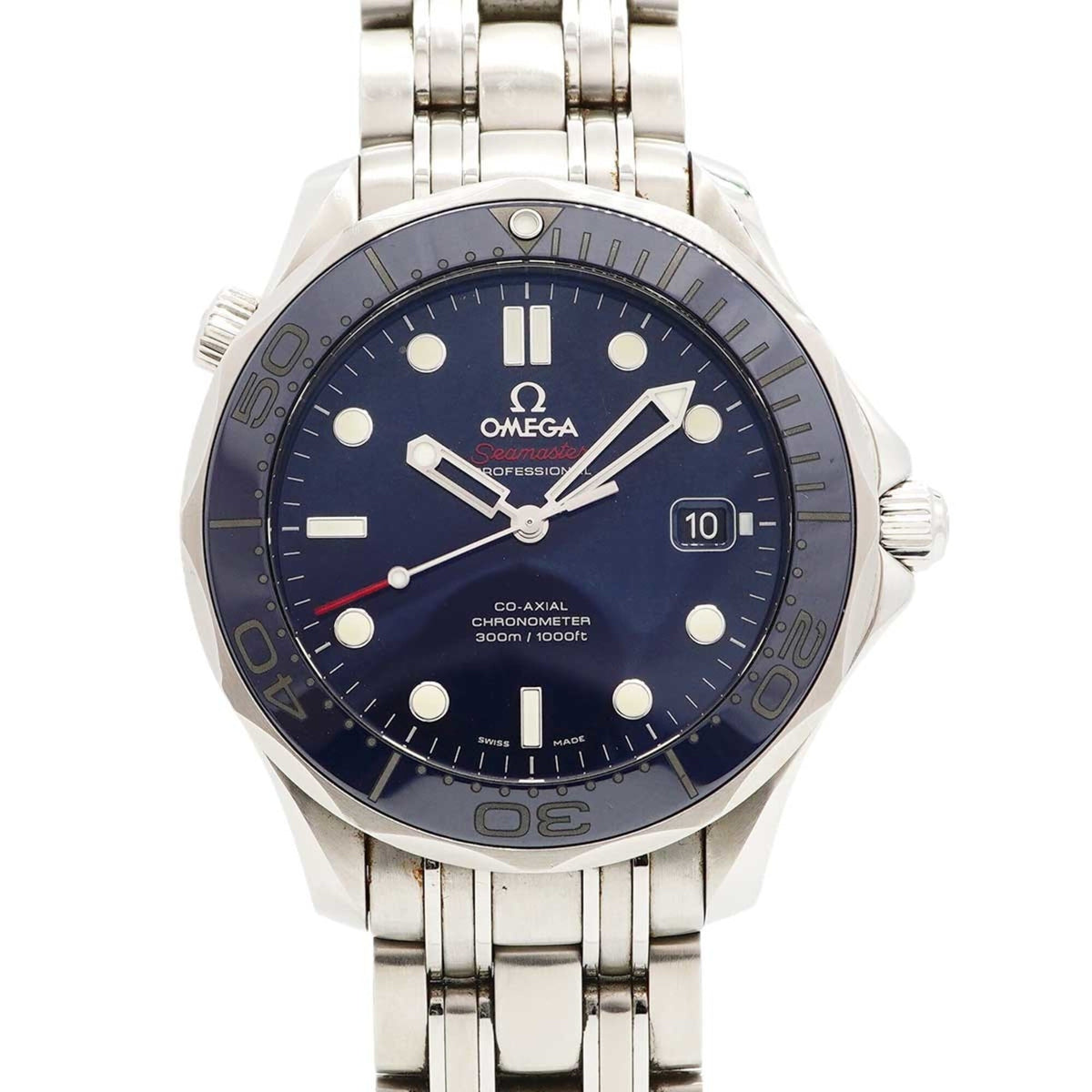 Pre-Owned Omega Seamaster 212.30.41.20.03.001 Navy Dial Men's Watch