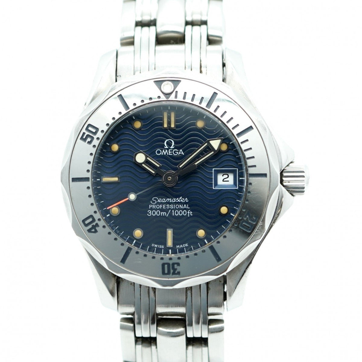 Pre-Owned Omega Seamaster 2582.8 Blue Dial Women's Watch