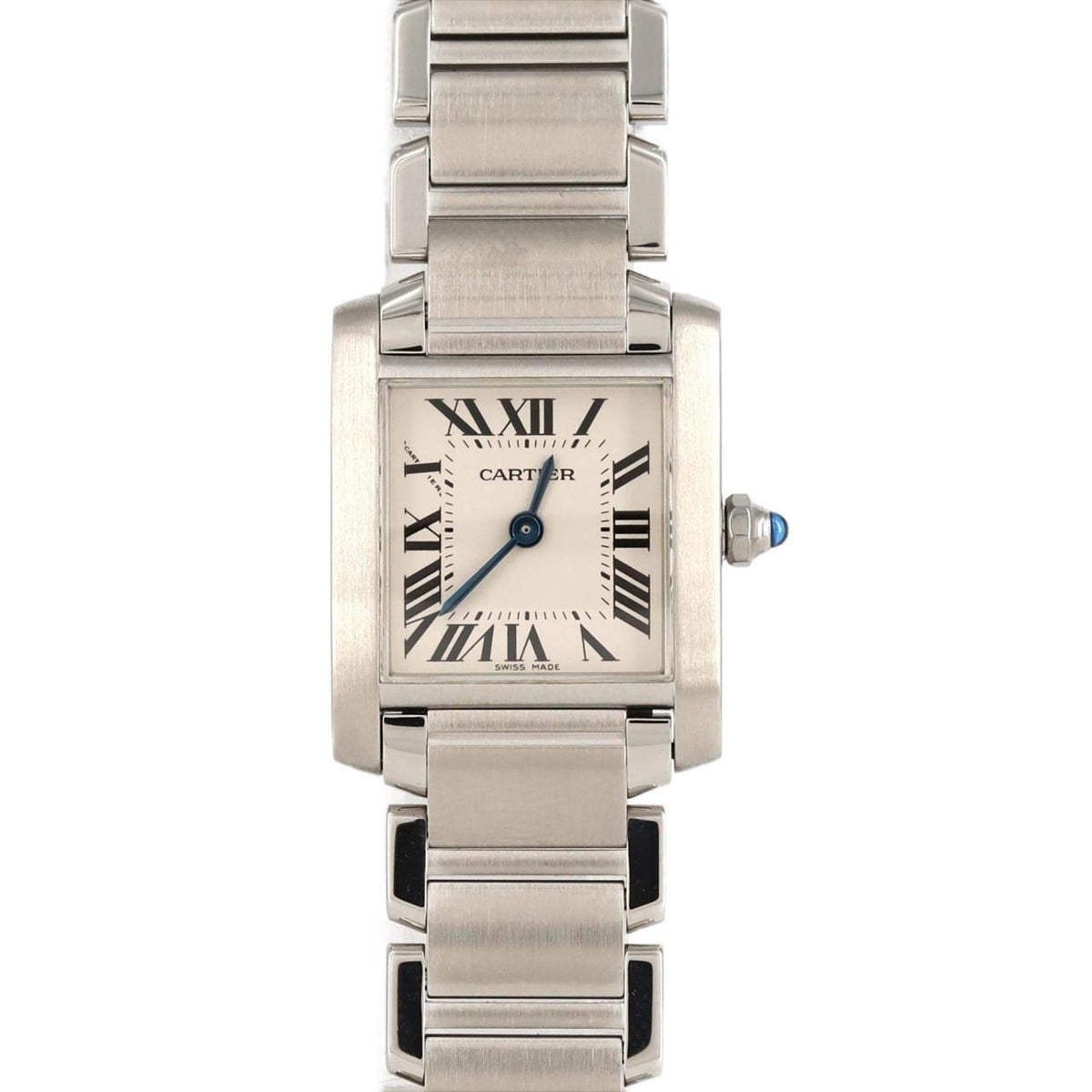 Montre-bracelet à quartz Cartier Tank Francaise SM W51008Q3 SS d'occasion 
