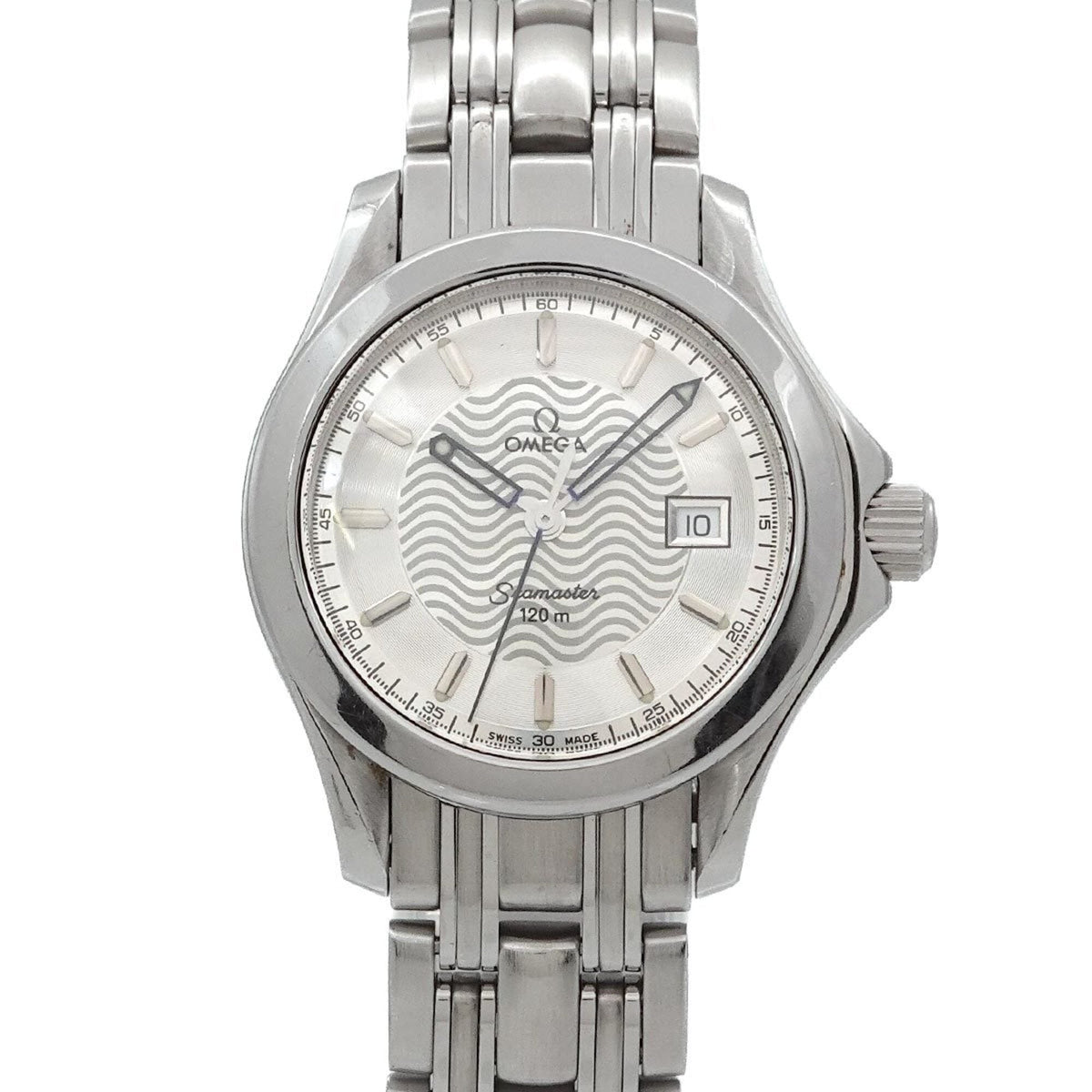 Pre-Owned Omega Seamaster 120 2571 31 Ladies' Watch, Date, Silver, Quartz Watch