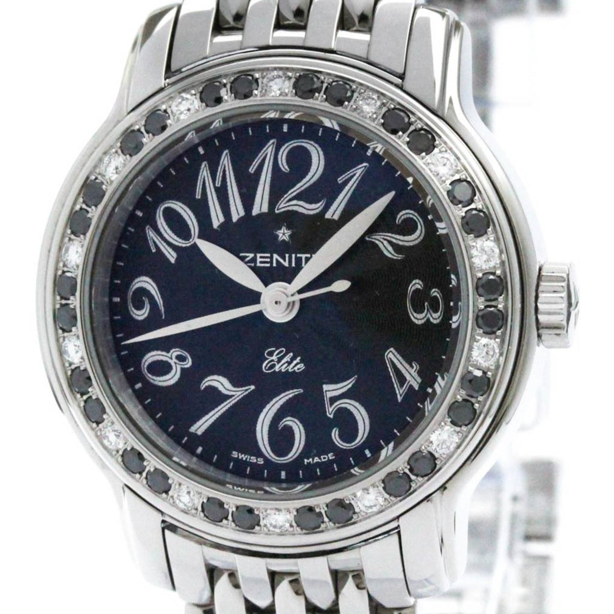 Pre-Owned ZENITH Baby Star Daimond Stainless Steel Automatic Watch 16.1221.67 BF571674