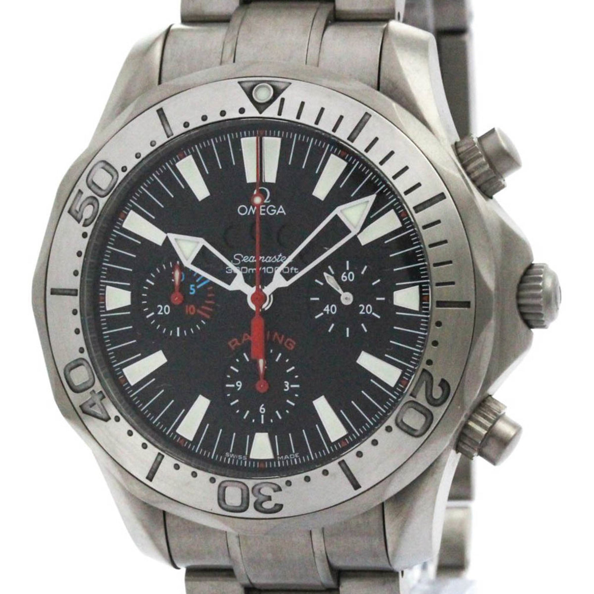 Pre-Owned Polished OMEGA Seamaster Racing 300M Regatta Titanium Watch 2269.52 BF574867