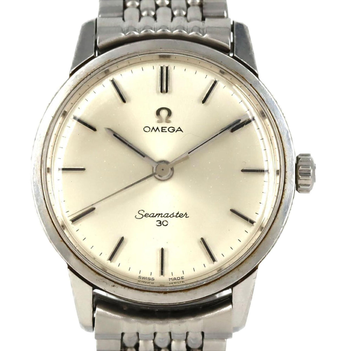 Pre-Owned Omega Seamaster 30 CAL.286 135.007-66 Stainless Steel Hand-Winding Watch