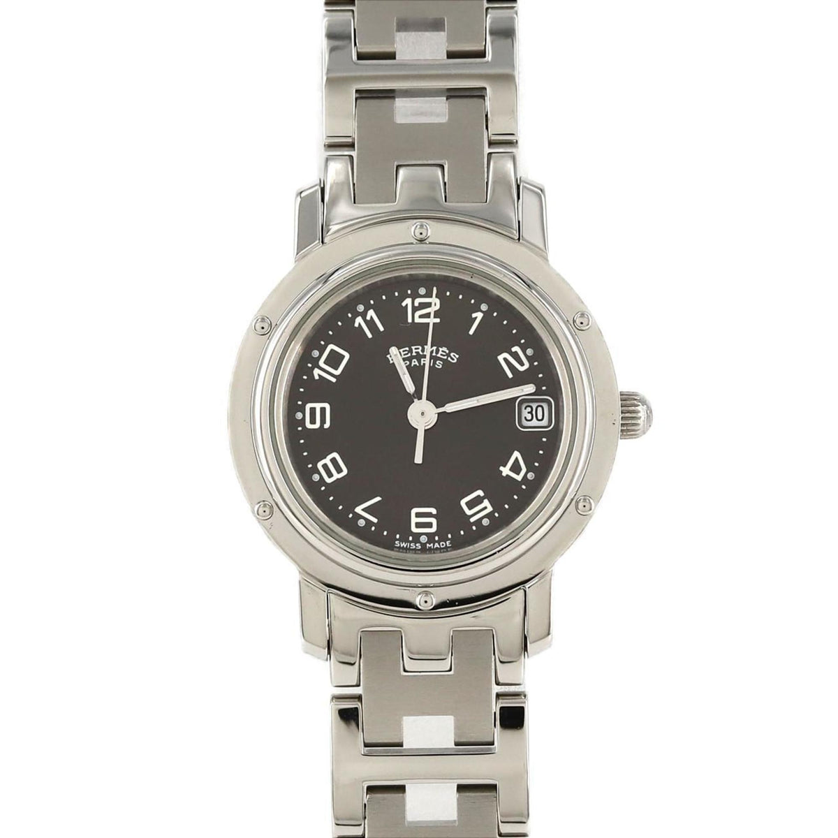 Pre-Owned Herm?s Clipper CL4.210 Stainless Steel Quartz Watch