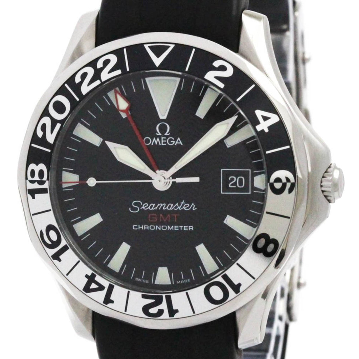 Pre-Owned OMEGA Seamaster GMT 50th Anniversary Automatic Watch 2534.50 Polished