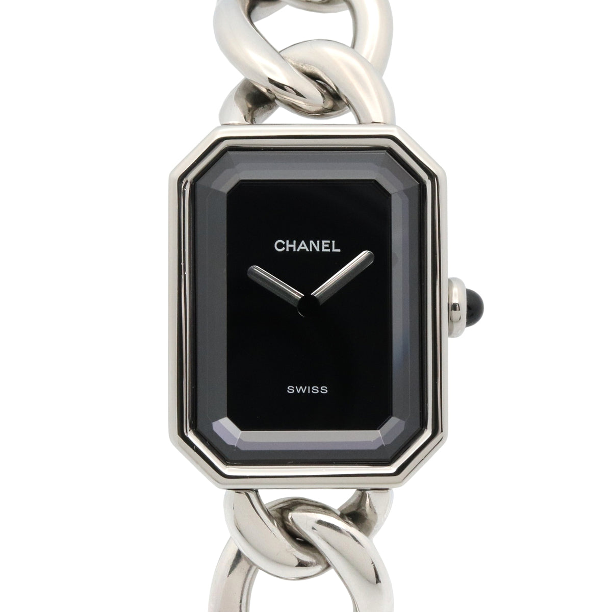 Pre-Owned CHANEL Premiere L Watch, Stainless Steel, Women's, Black, H0452