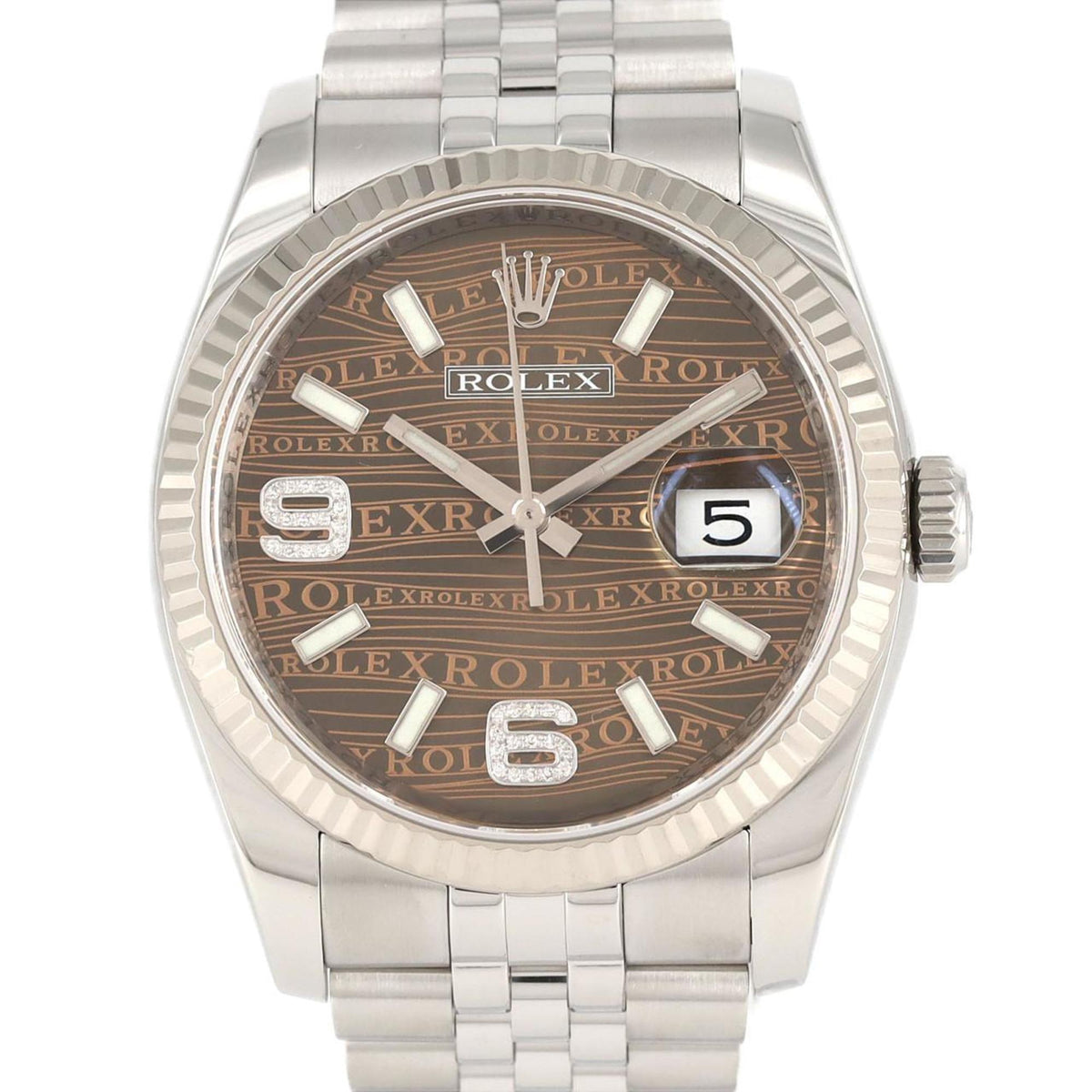 Montre Rolex Datejust 116234 SSxWG d'occasion, automatique, numéro aléatoire 
