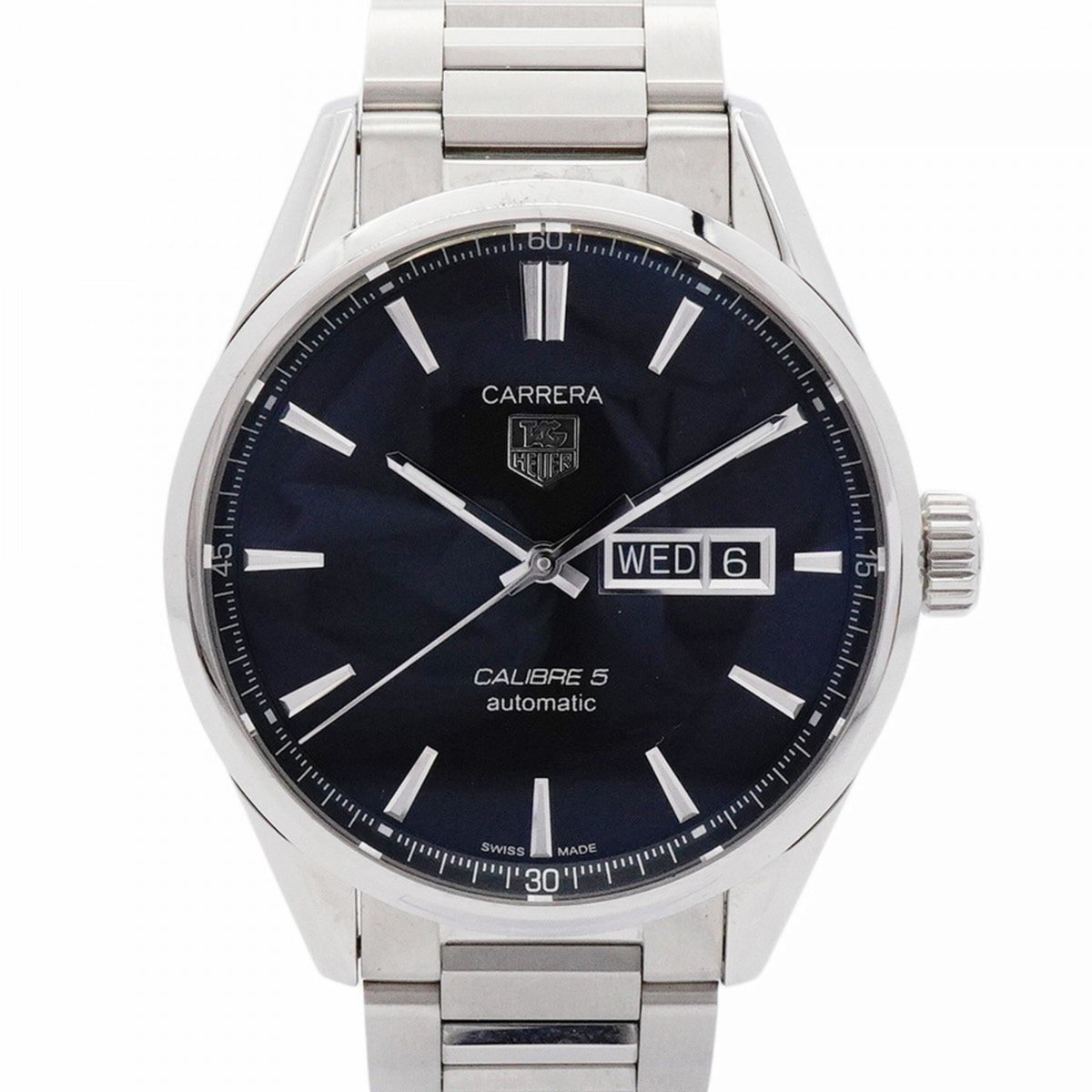 Pre-Owned TAG Heuer Carrera WAR201A-1 Black Dial Men's Watch