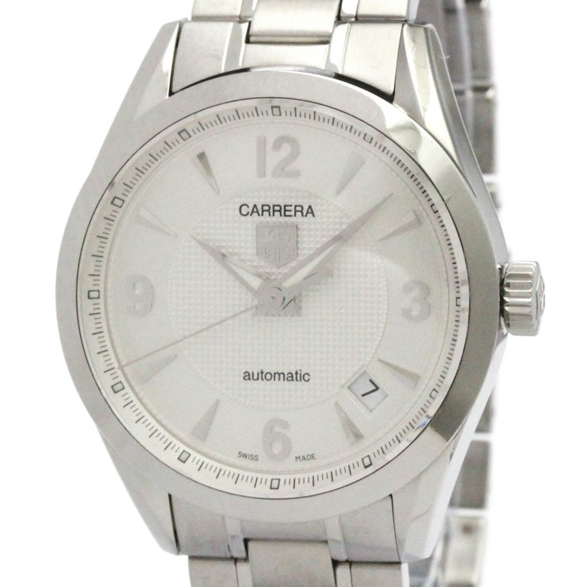 Pre-Owned TAG HEUER Carrera Automatic Stainless Steel Mens Watch WV2210 Polished