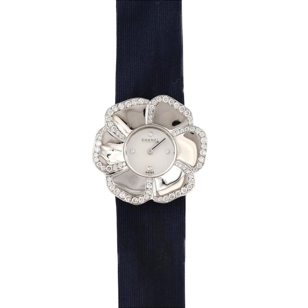 Pre-Owned Chanel Camellia WG D?4P H1187 Wristwatch Quartz