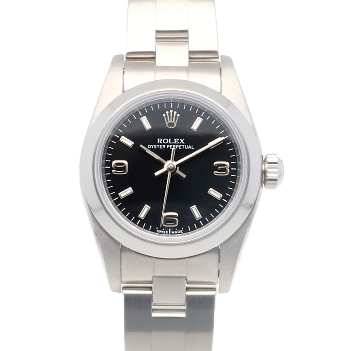 Pre-Owned Rolex Oyster Perpetual Watch, Stainless Steel 76080 Automatic, Women's, ROLEX D Serial, 2005 Model, Overhauled by Manufacturer