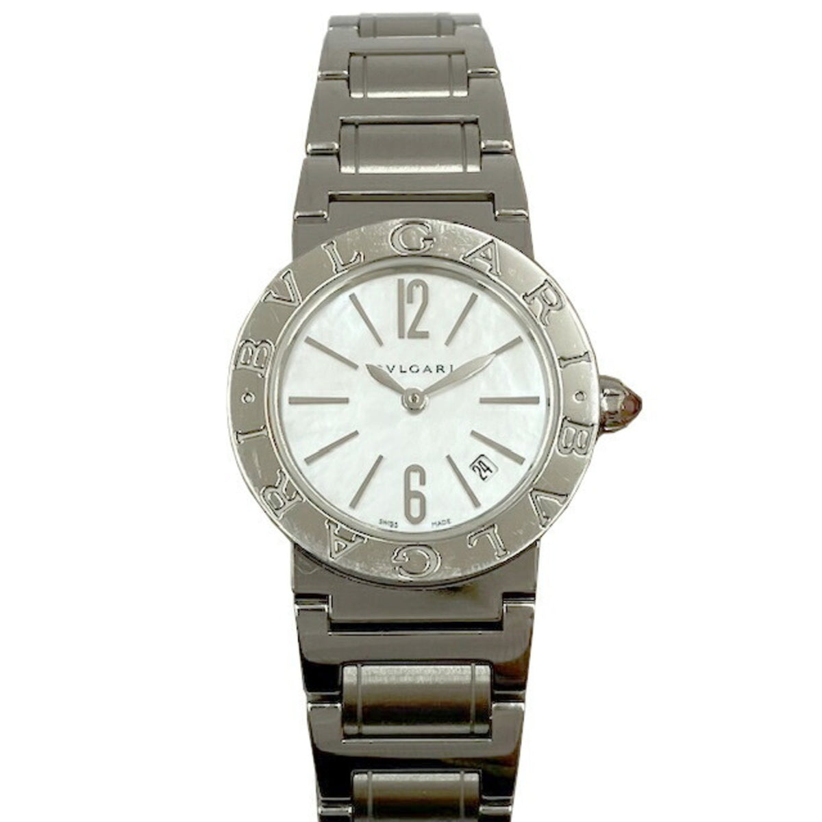 Pre-Owned BVLGARI Bulgari BBL26S Quartz Watch SS Shell Dial Women's 26mm