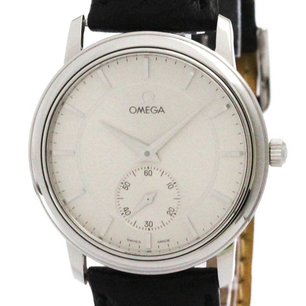 Pre-Owned OMEGA De Ville Prestige Steel Hand-Winding Mens Watch 4820.31 Polished