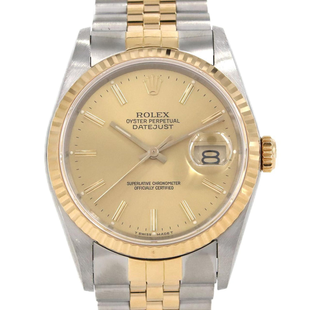 Pre-Owned Rolex Datejust 16233 SSxYG Automatic Watch L Series