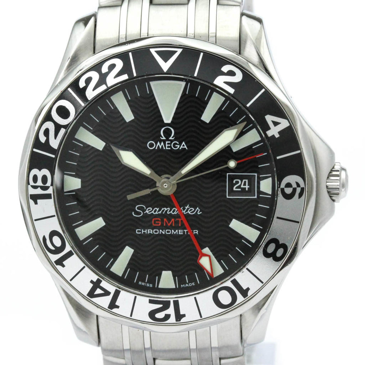 Pre-Owned OMEGA Seamaster GMT 50th Anniversary Automatic Watch 2534.50 Polished