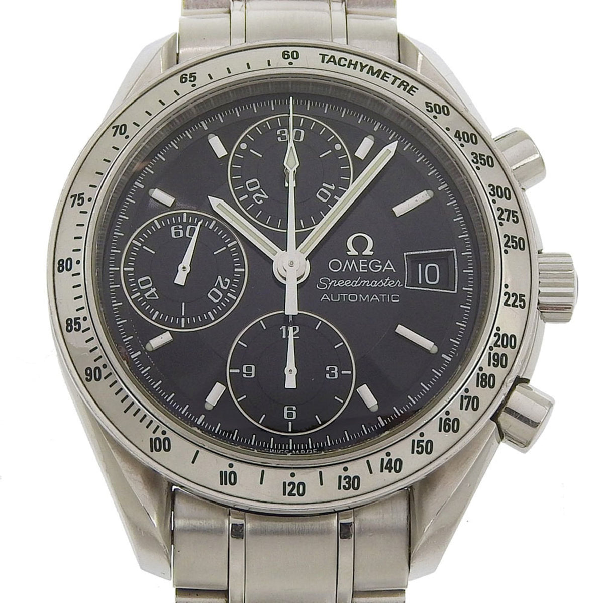 Pre-Owned OMEGA Speedmaster Watch, Caliber 1152, 3513.50, Stainless Steel, 1998, Black Automatic Chronograph, Dial, Men's