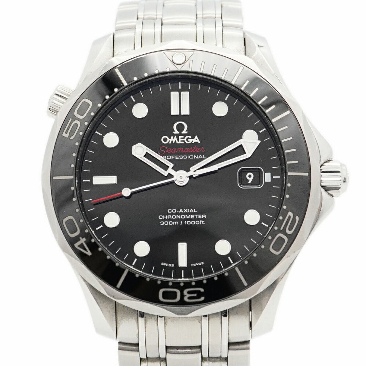 Pre-Owned Omega Seamaster 212.30.41.20.01.003 Black Dial Men's Watch