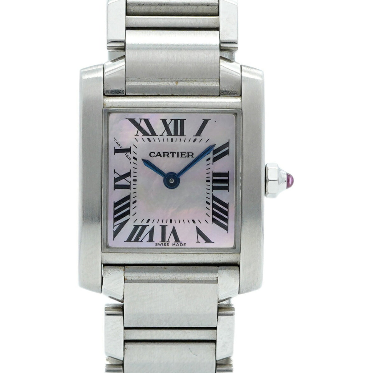 Pre-Owned Cartier Tank W51028Q3 Pink Dial Women's Watch