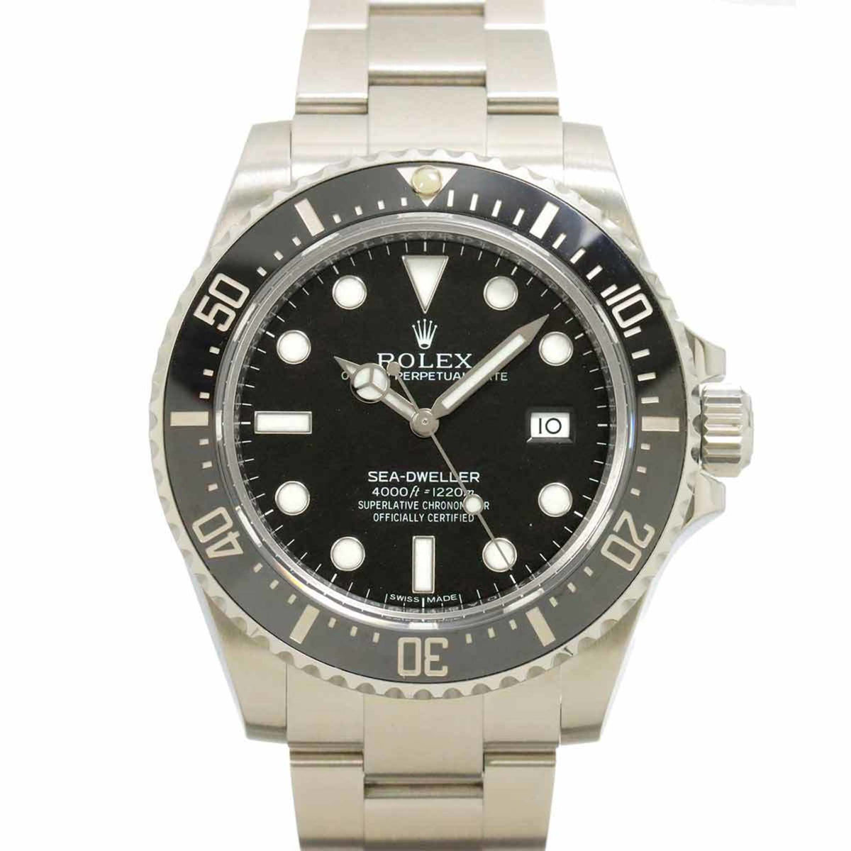 Pre-Owned Rolex Sea-Dweller 4000 116600 Random Roulette Men's Watch with Date Display, Black, Automatic