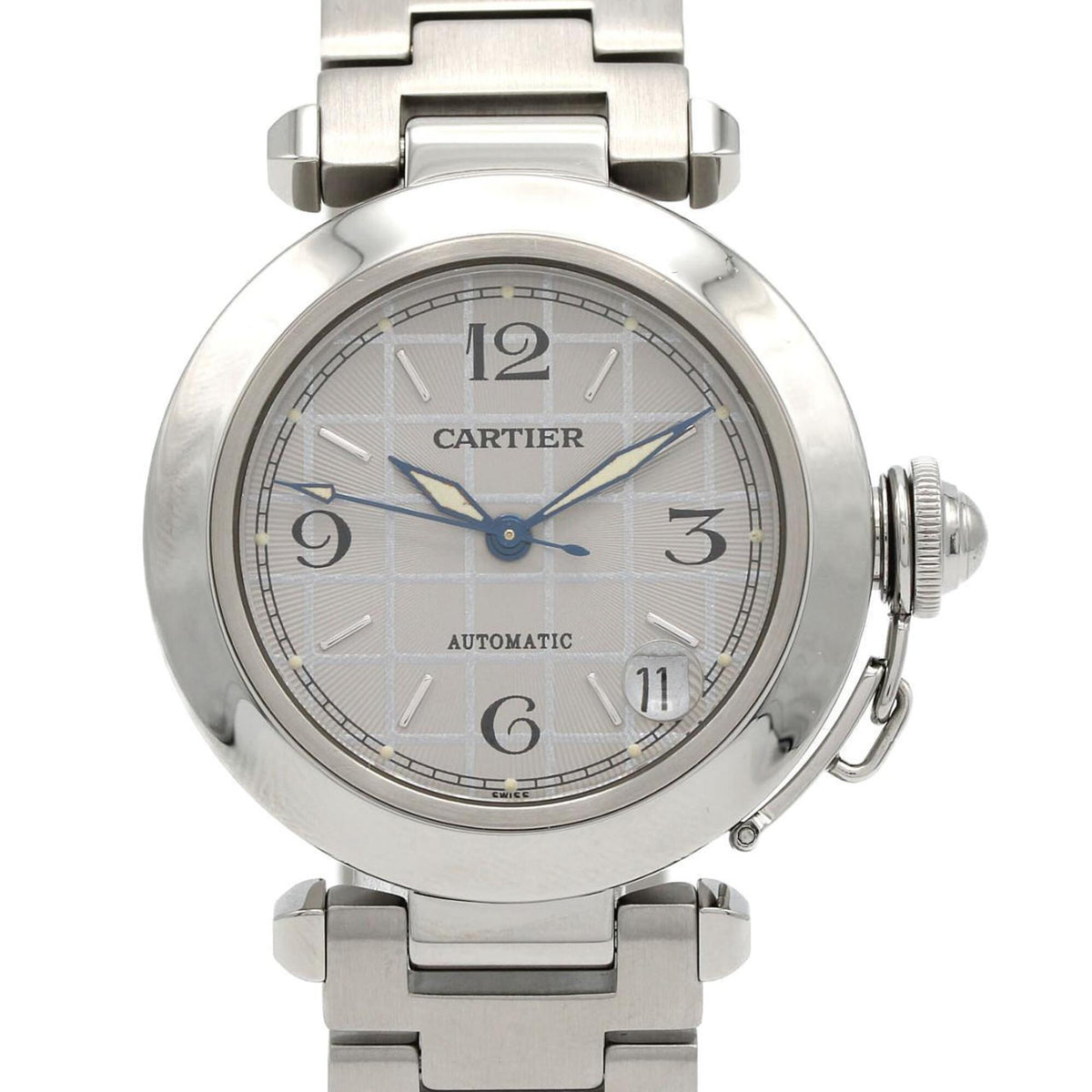 Pre-Owned Cartier Pasha C W31023M7 Stainless Steel Automatic Watch