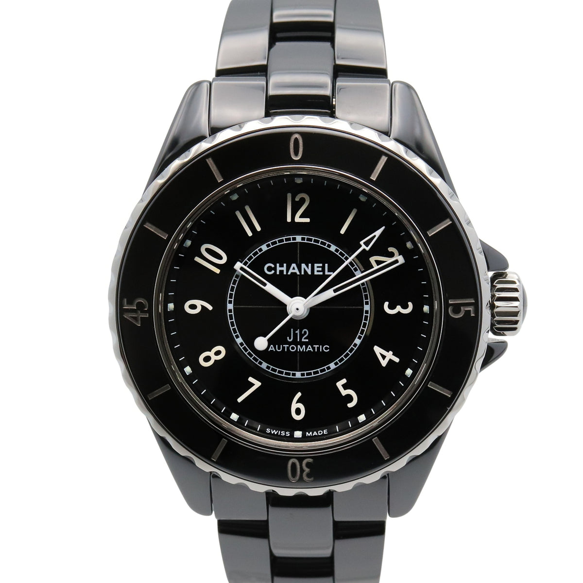 Pre-Owned Chanel J12 Caliber 12.2 Ceramic Women's Watch, Black, H5696