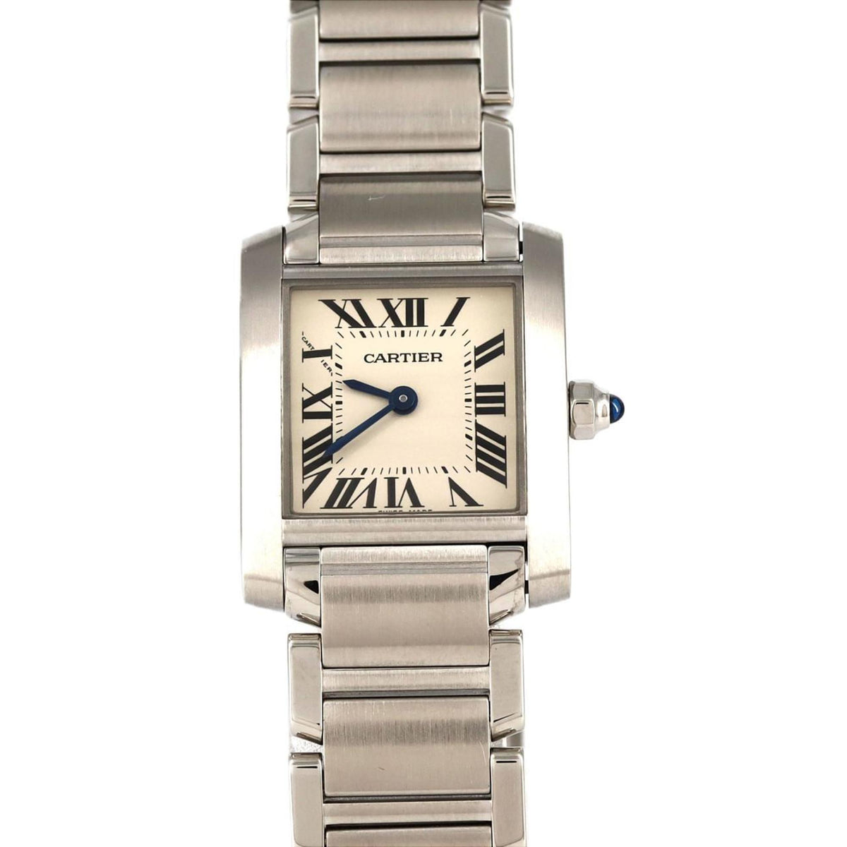 Montre-bracelet à quartz Cartier Tank Francaise SM W51008Q3 SS d'occasion 