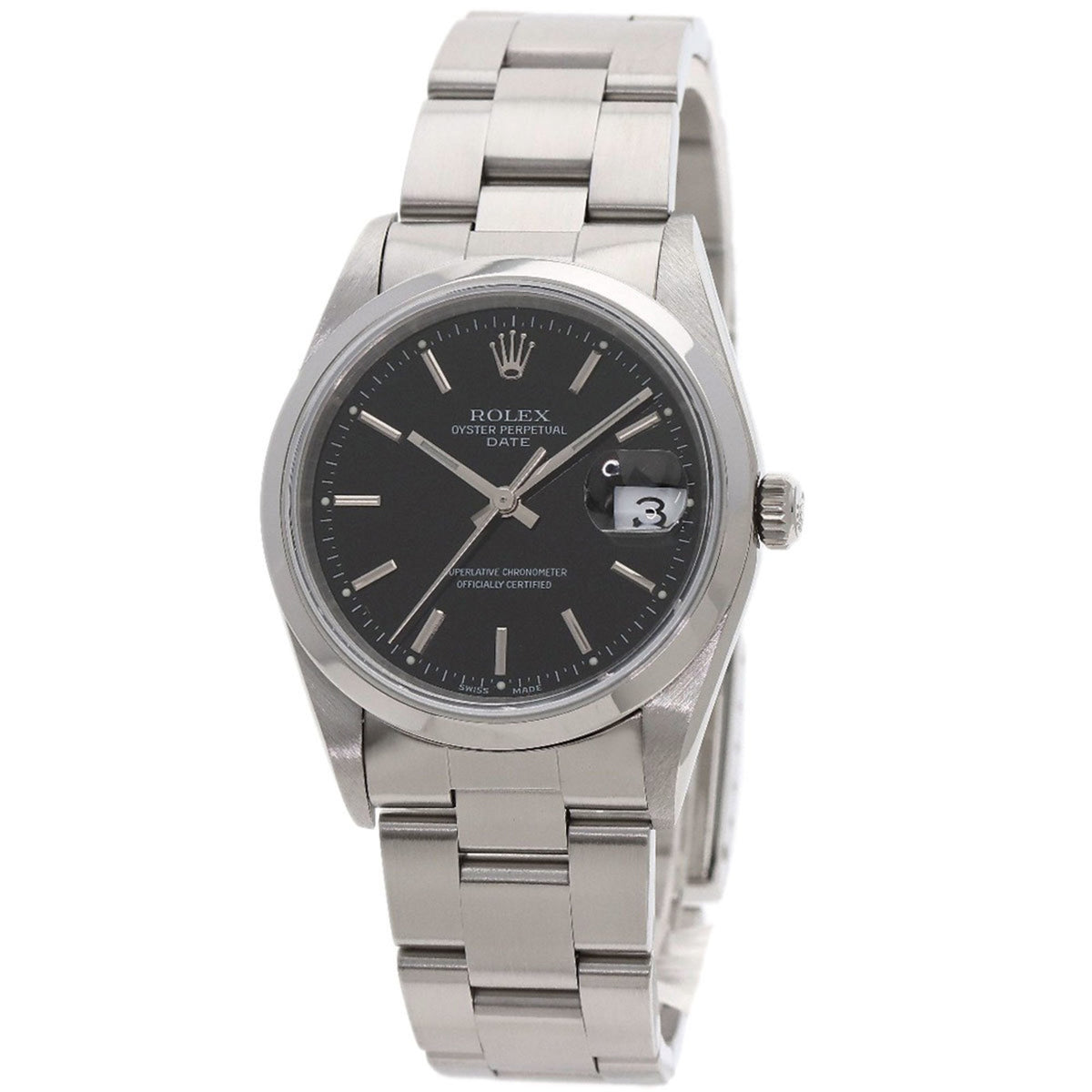 Pre-Owned Rolex 15200 Oyster Perpetual Date Watch Stainless Steel SS Men's ROLEX