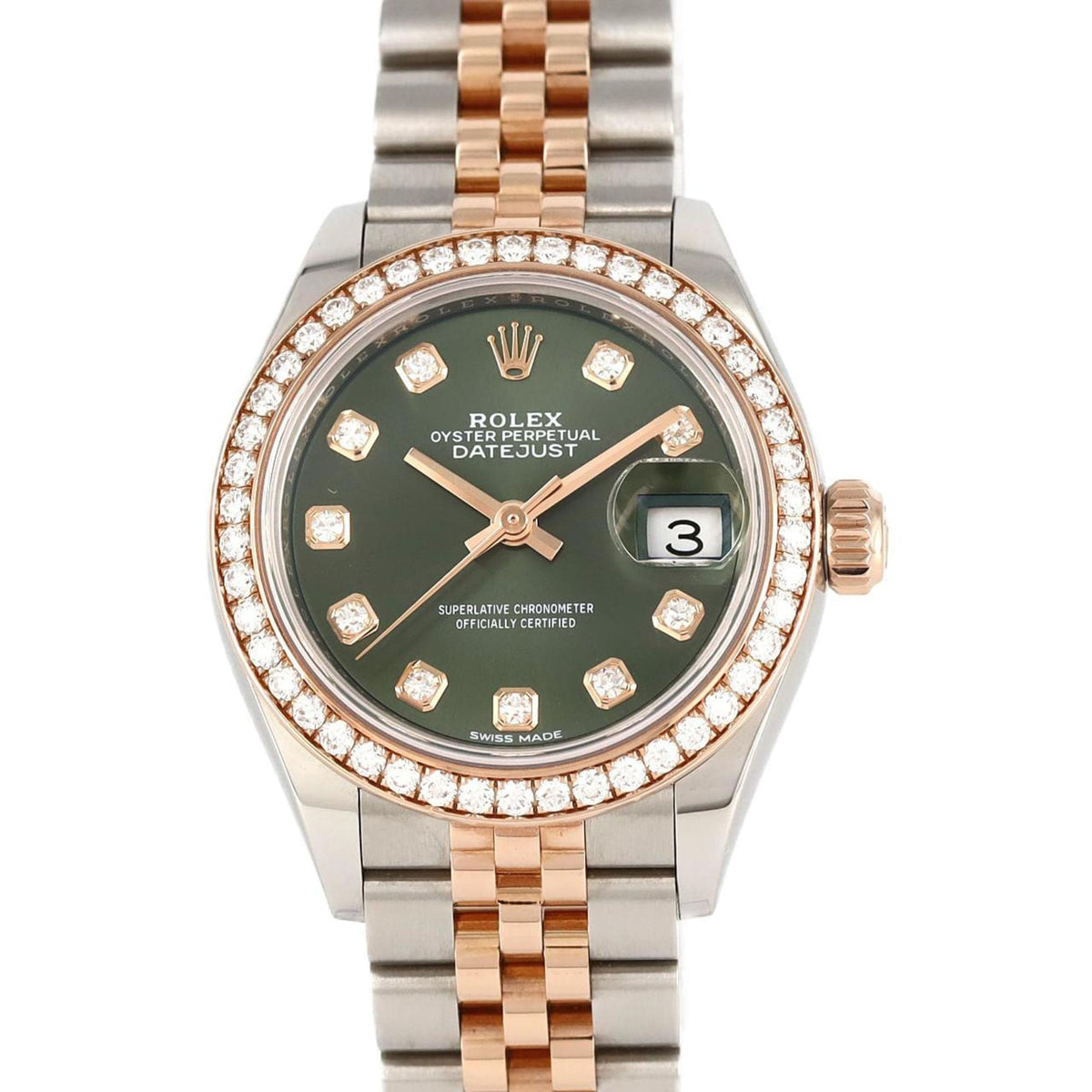 Pre-Owned Rolex Datejust 279381RBR SSxPG Watch Automatic Winding Random Number