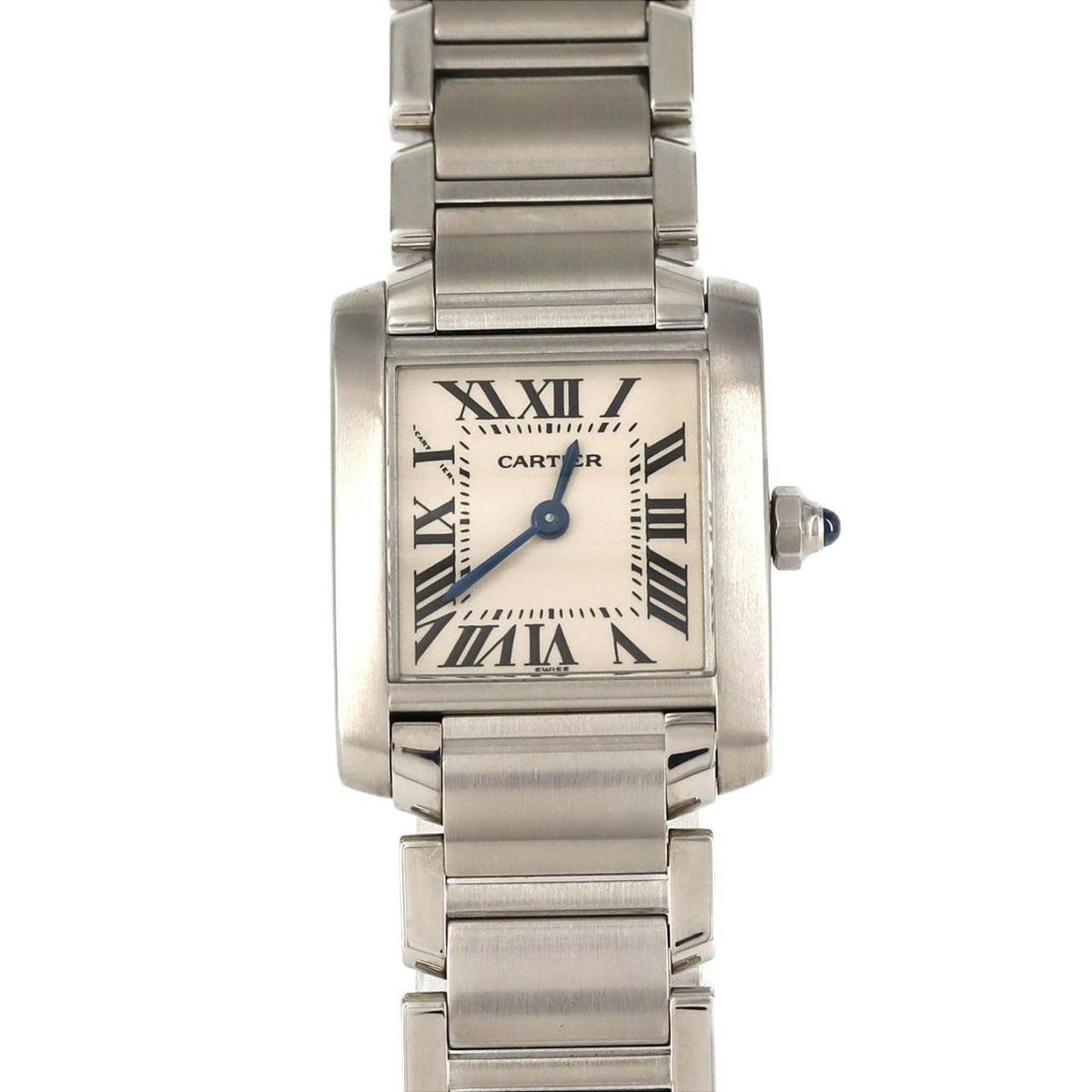 Pre-Owned Cartier Tank Francaise SM W51008Q3 SS Wristwatch Quartz
