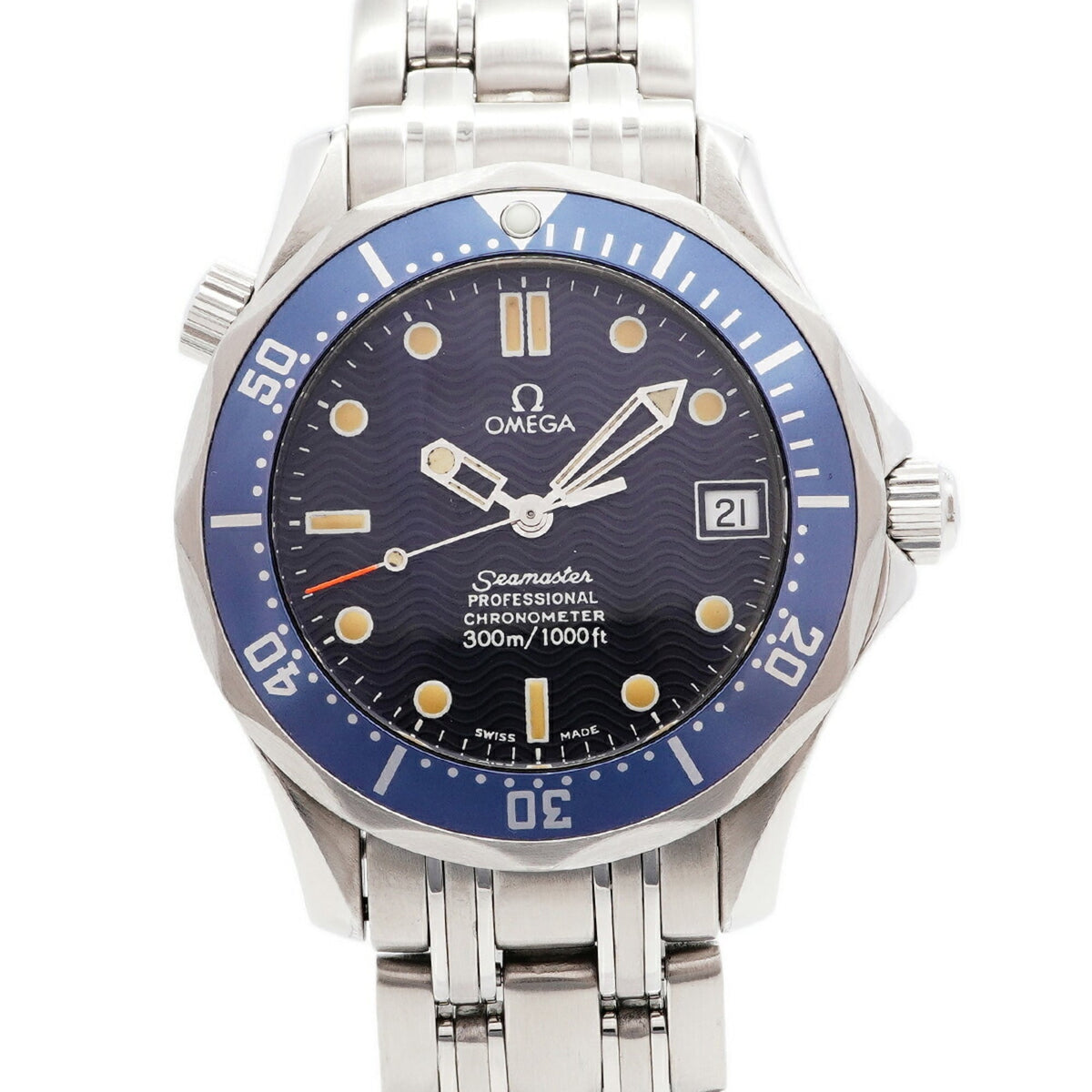 Pre-Owned Omega Seamaster Professional 2551.80 Blue Dial Men's Watch