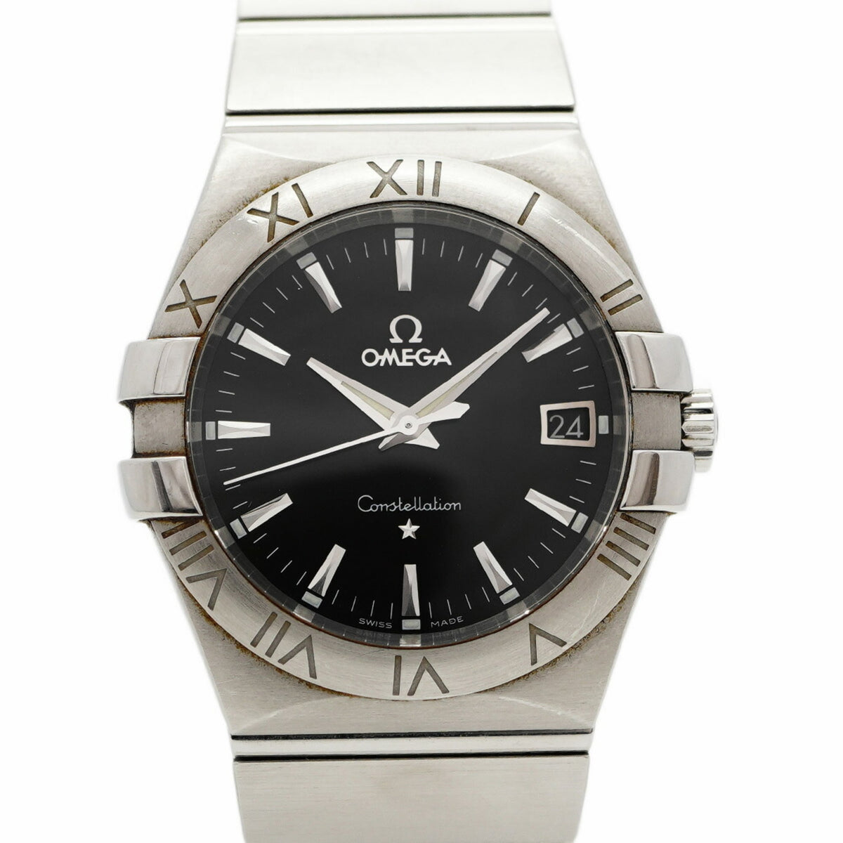 Pre-Owned Omega Constellation 123.10.35.60.01.001 Black Dial Men's Watch