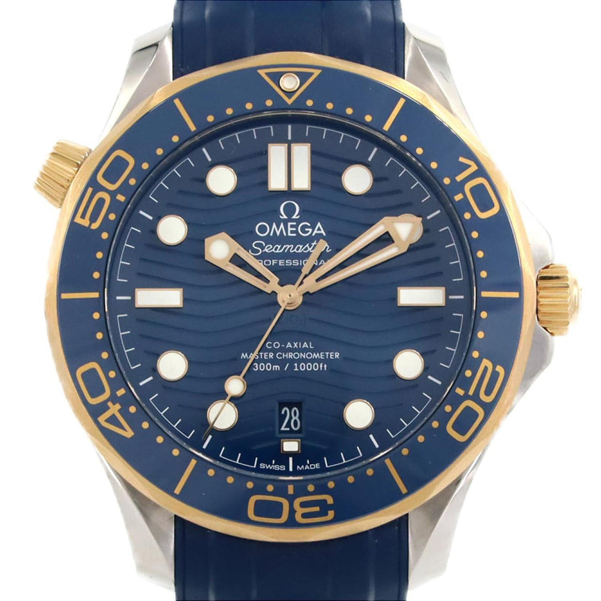 Pre-Owned Omega Seamaster Diver 300M Two-tone 210.22.42.20.03.001 SSxYG Automatic Watch