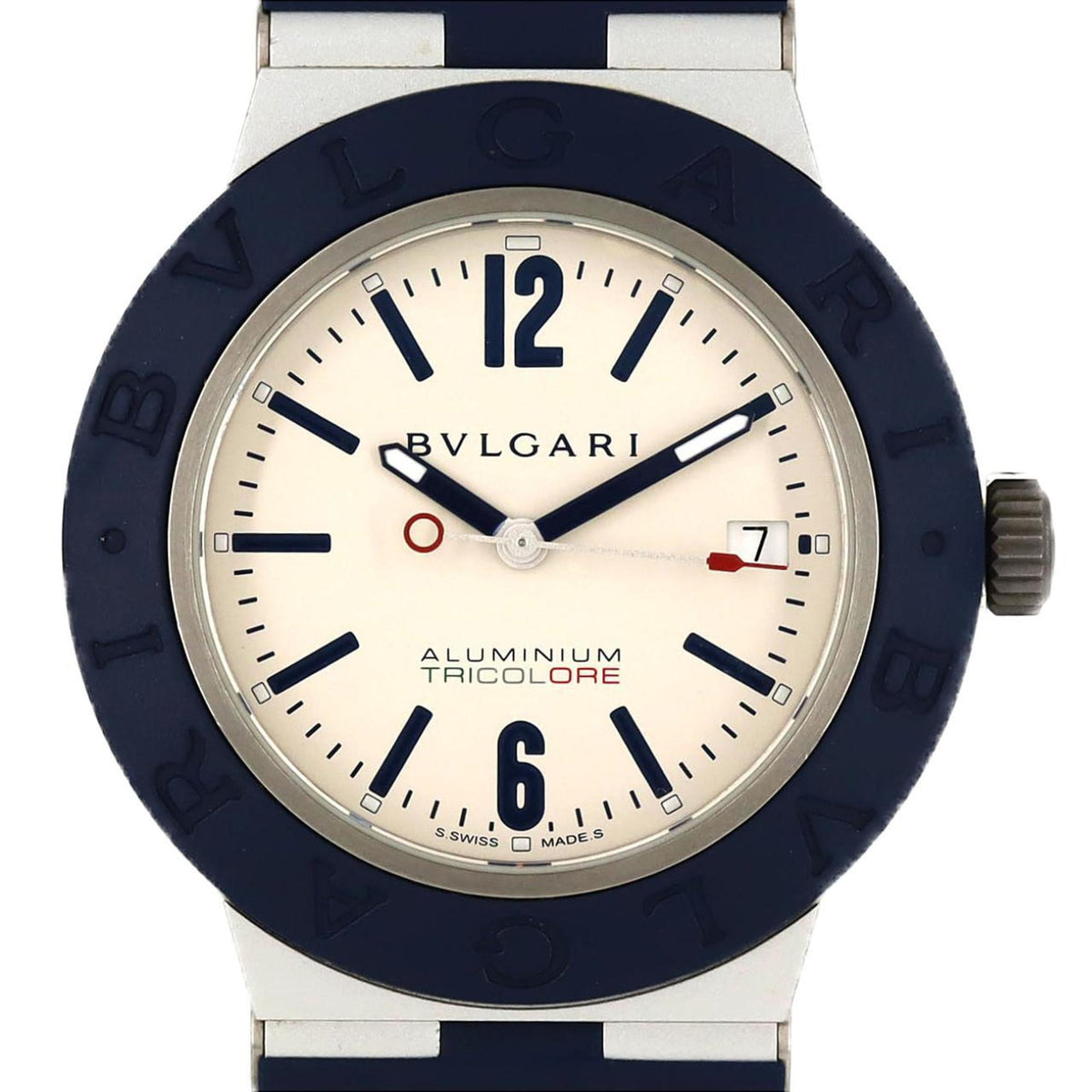 Pre-Owned Bvlgari Aluminum Tricolore Limited BB40AT Automatic Watch