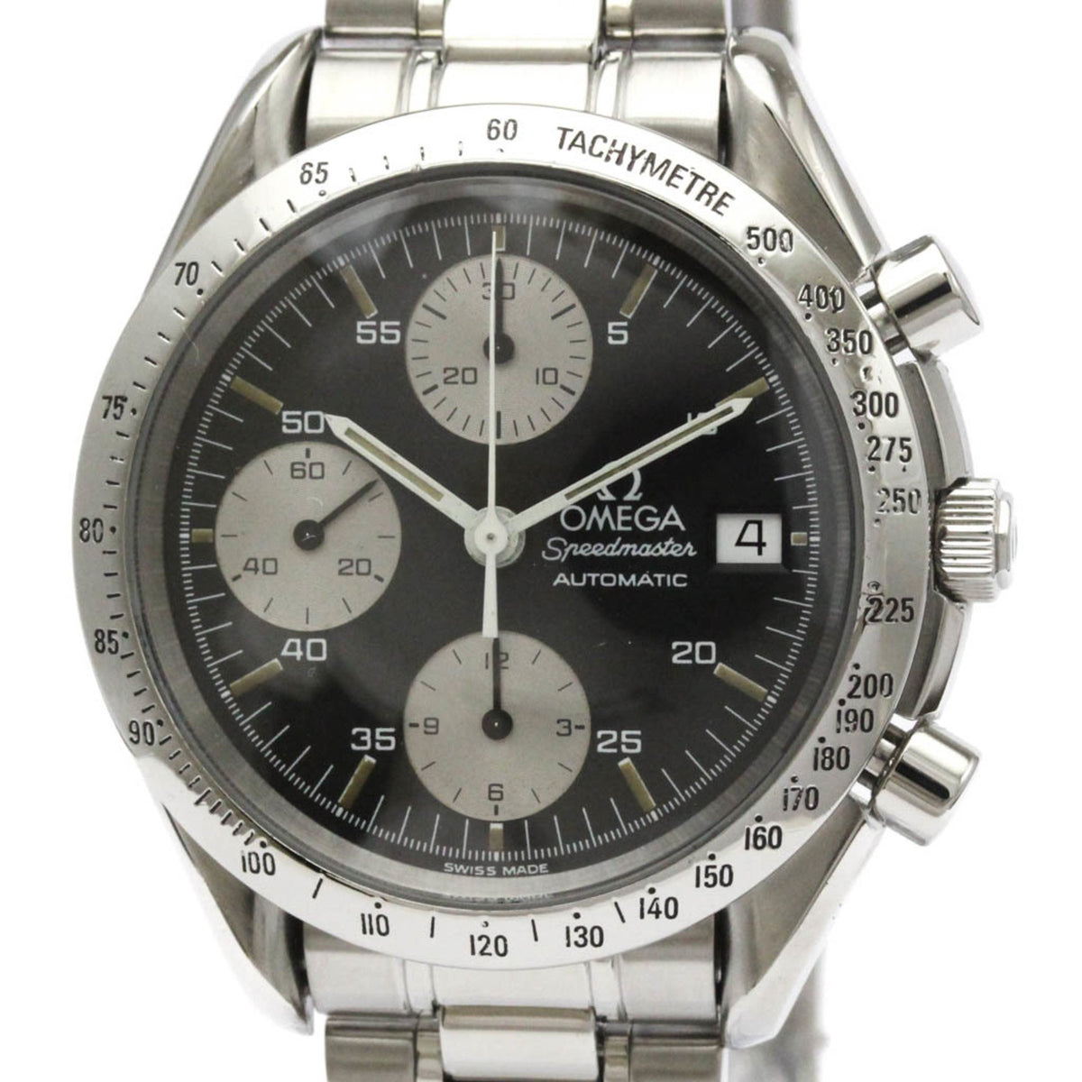 Pre-Owned OMEGA Speedmaster Date Steel Automatic Mens Watch 3511.50 Polished