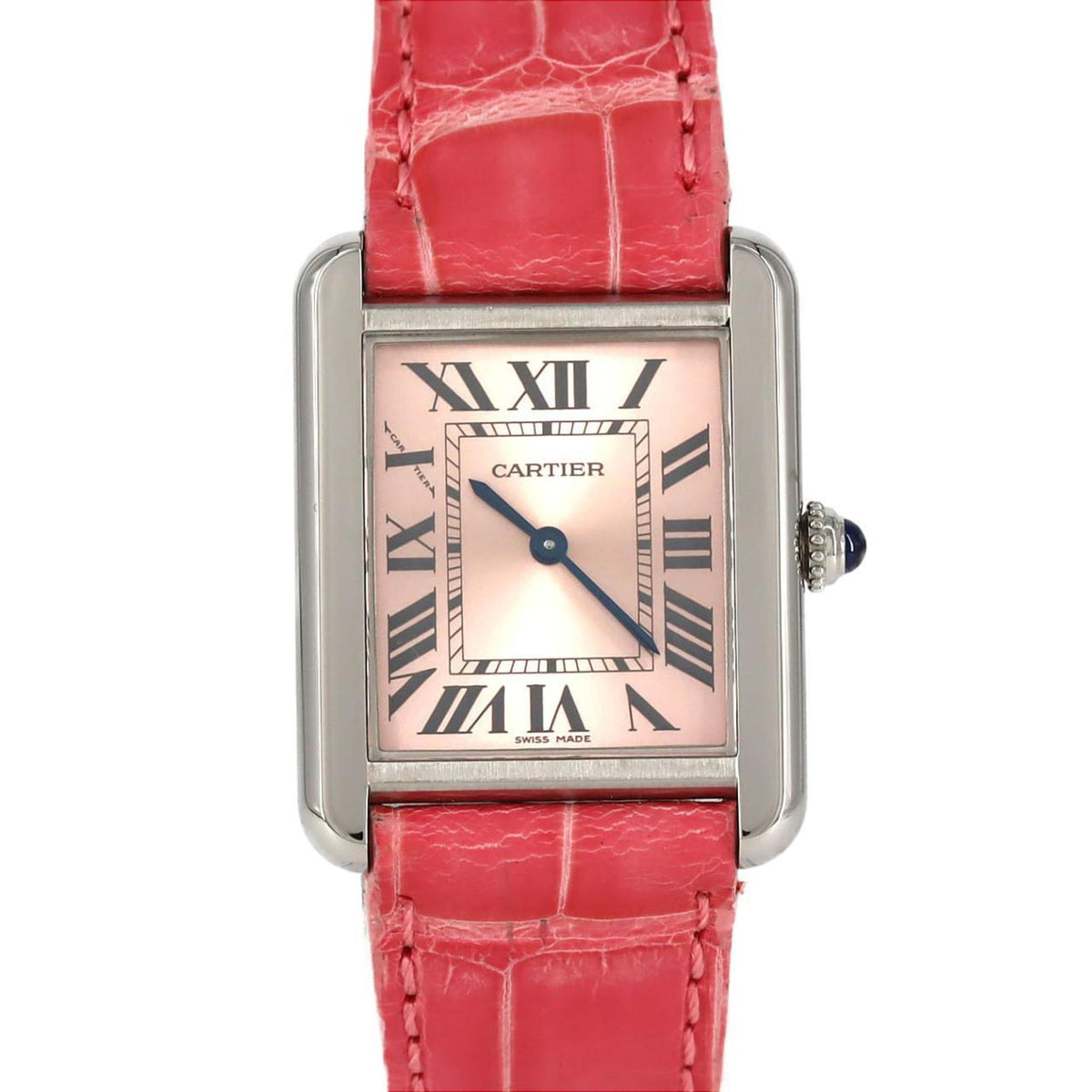 Pre-Owned Cartier Tank Solo SM W5200000 Stainless Steel Quartz Watch