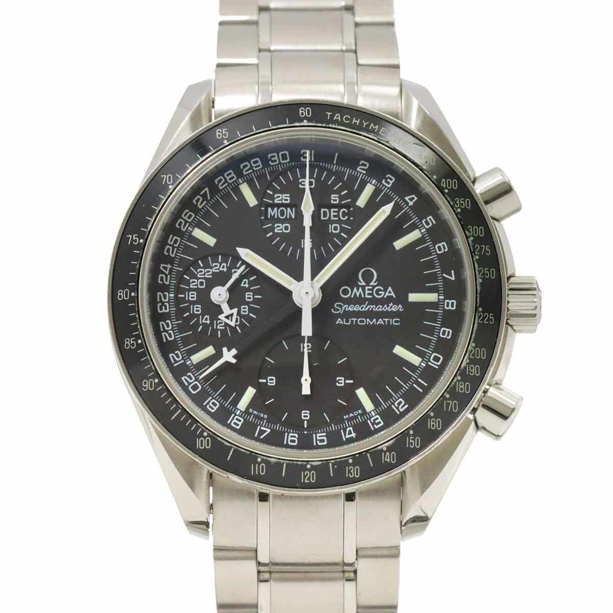Pre-Owned OMEGA Speedmaster Mark 40 Cosmos Triple Calendar 3520 50 Men's Watch Black Automatic