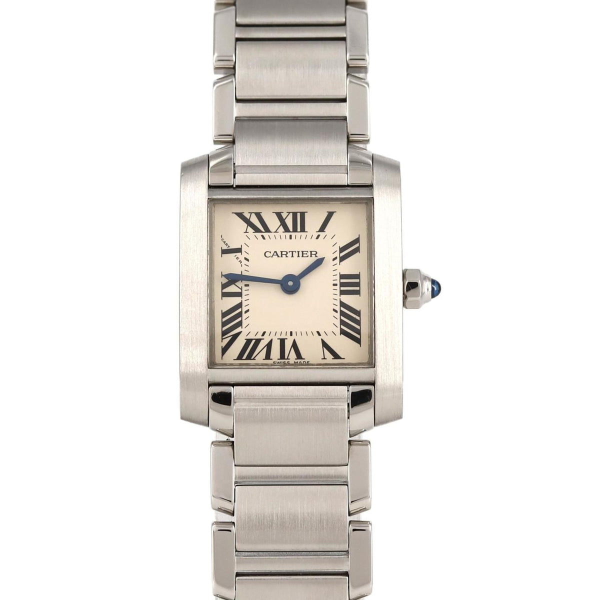 Montre-bracelet à quartz Cartier Tank Francaise SM W51008Q3 SS d'occasion 