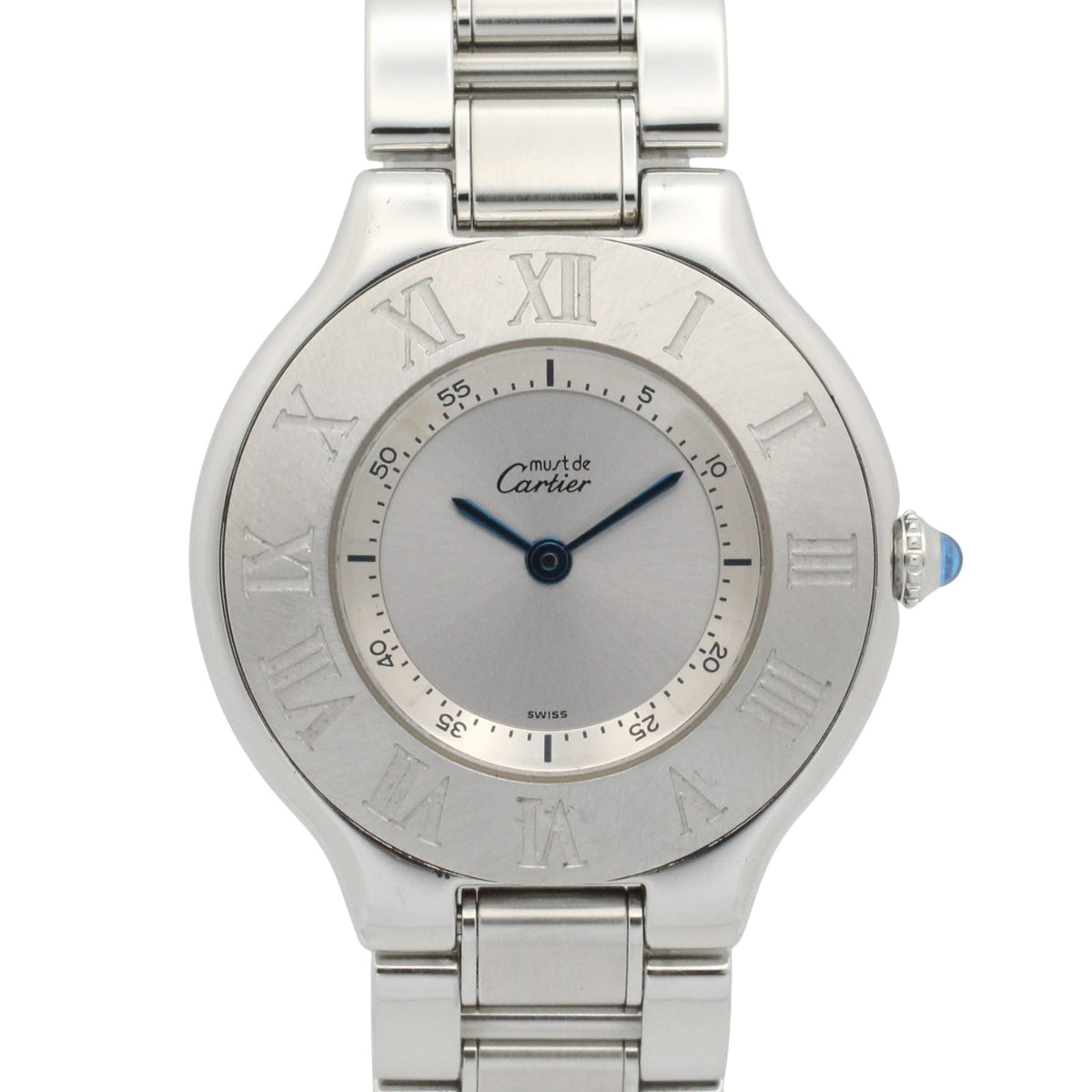 Pre-Owned Cartier Must 21 LM Watch, Stainless Steel, Ladies, Silver Tone, W10110T2