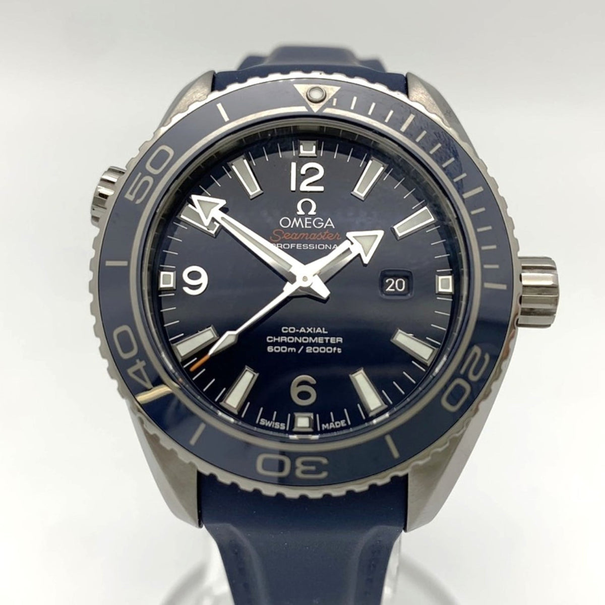 Pre-Owned OMEGA Seamaster Planet Ocean Date 600M 232.92.38.20.03.001 Co-Axial Automatic Blue Men's Watch ITWZCT9XJGYM
