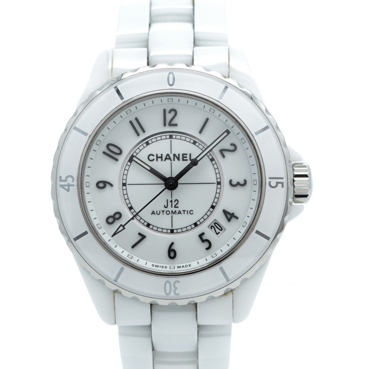 Pre-Owned Chanel J12 H5700 White Dial Men's Watch