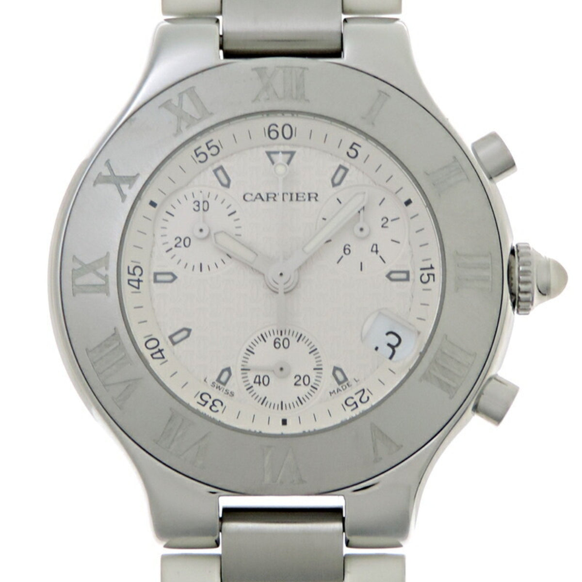 Pre-Owned Cartier 21 Chronoscaph Watch LM Men's W10184U2