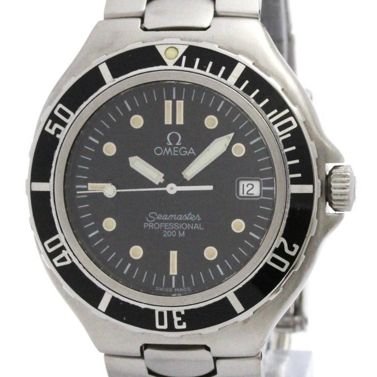 Pre-Owned OMEGA Seamaster Professional 200M Quartz Mens Watch 396.1052 Polished