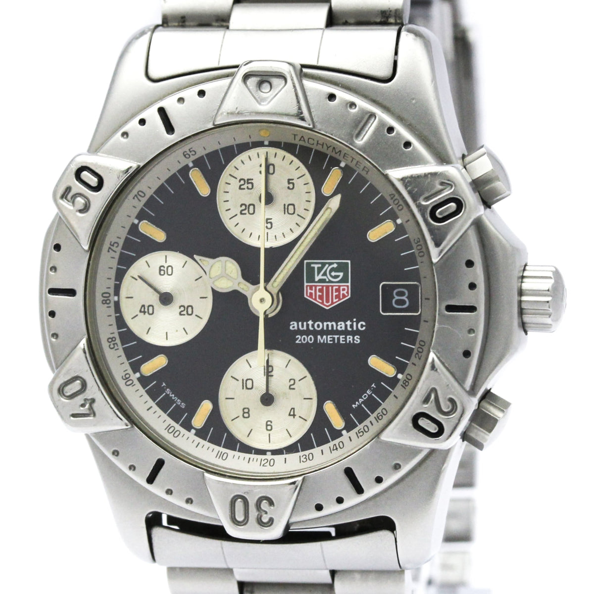 Pre-Owned TAG HEUER Chronograph Diver Steel Automatic Mens Watch 740.306