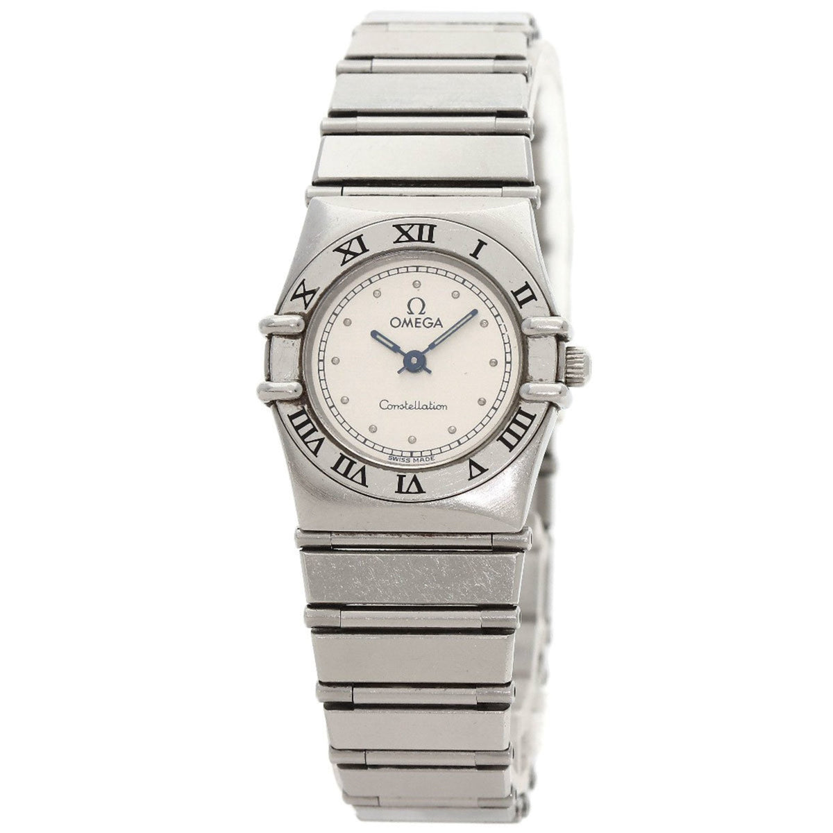Pre-Owned OMEGA Constellation Flat Bezel Watch Stainless Steel SS Ladies
