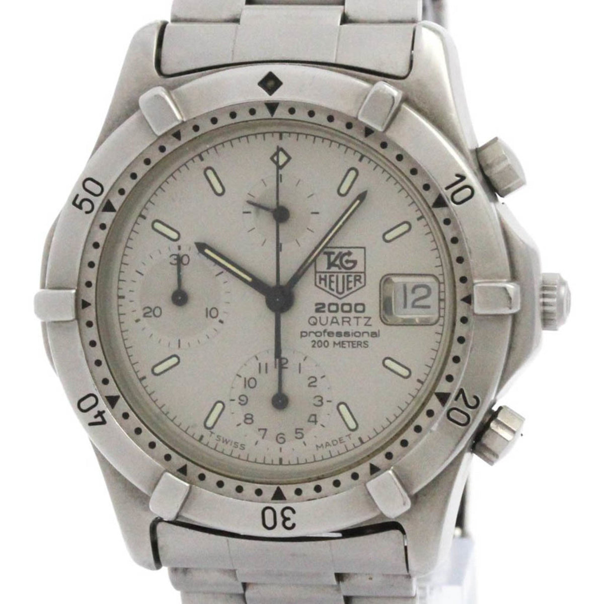 Pre-Owned TAG HEUER 2000 Series Steel Quartz Mens Watch 262.206 1