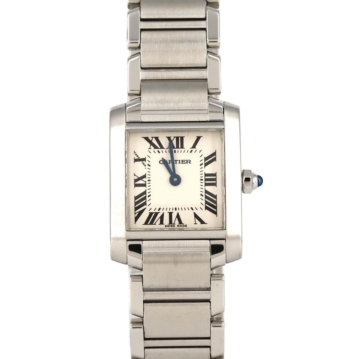Montre-bracelet à quartz Cartier Tank Francaise SM W51008Q3 SS d'occasion 