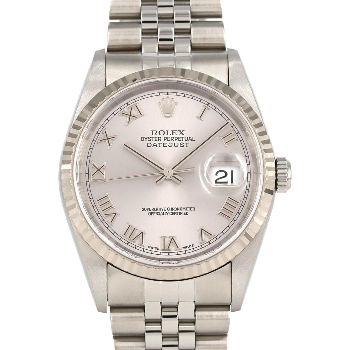 Pre-Owned Rolex Datejust 16234 SSxWG Automatic Watch Y-Serial