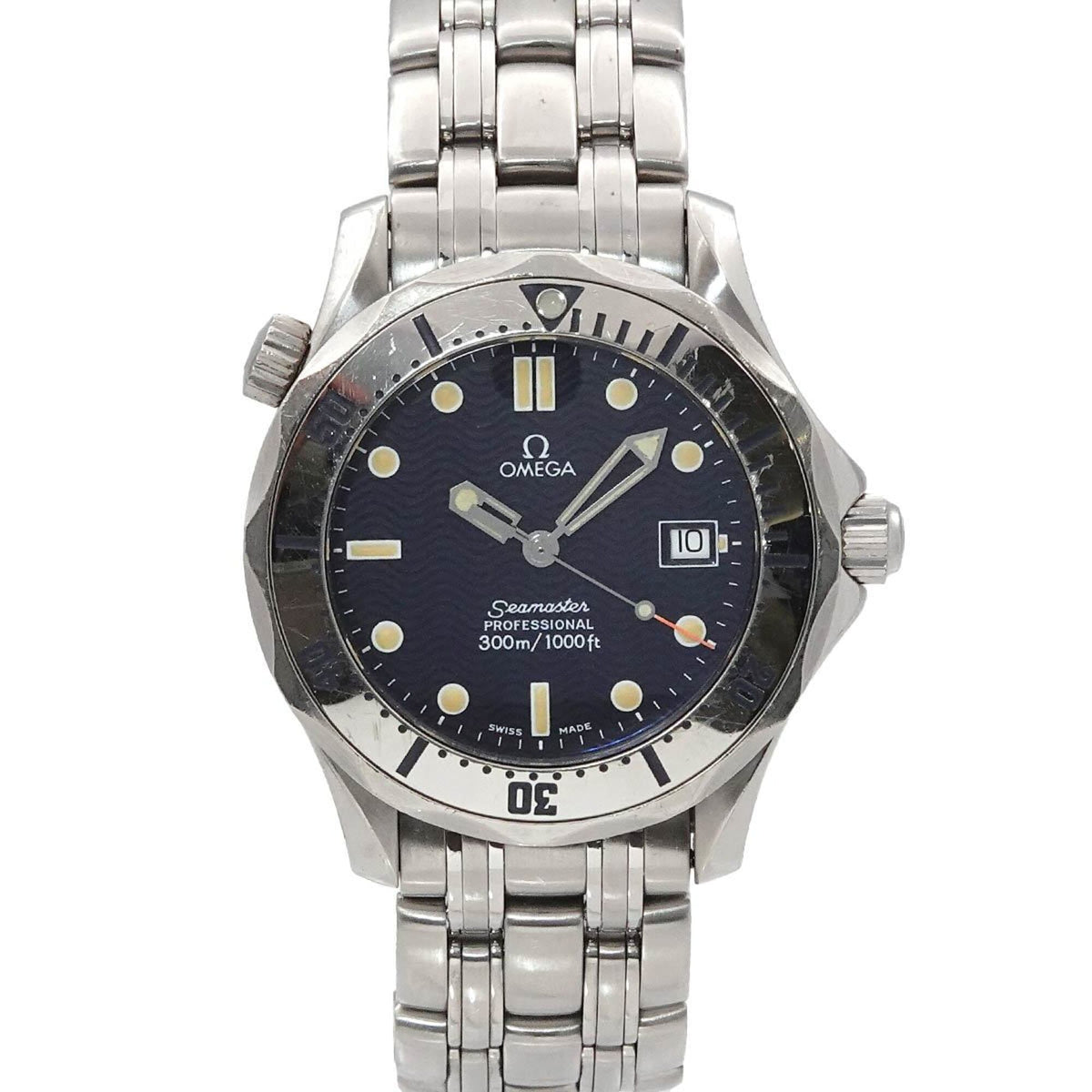 Pre-Owned Omega Seamaster Professional 2562 80 Boys' Watch, Date, Navy, Quartz Watch
